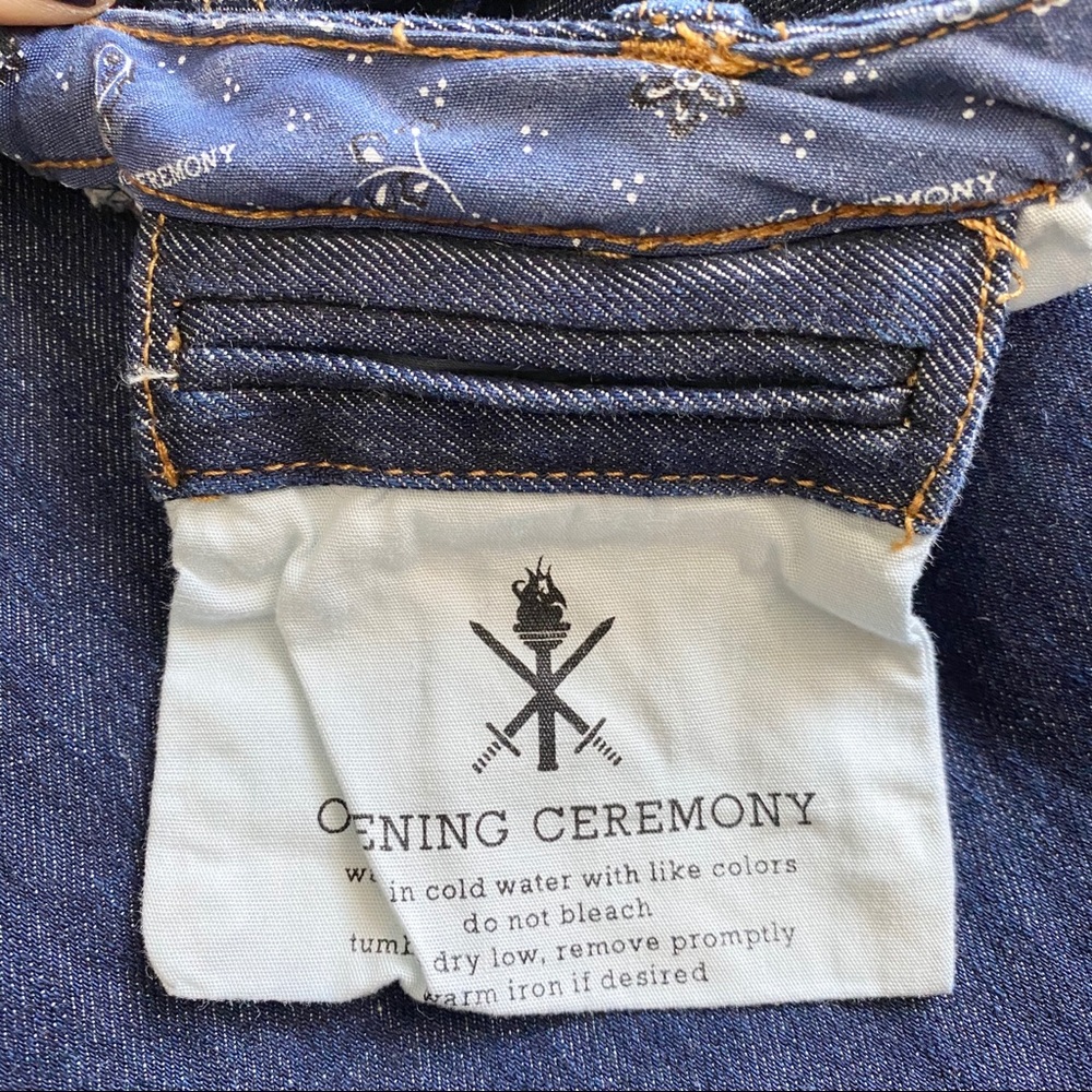 OPENING Ceremony Trouser Leg Dark Wash Jeans - Picture 4 of 8